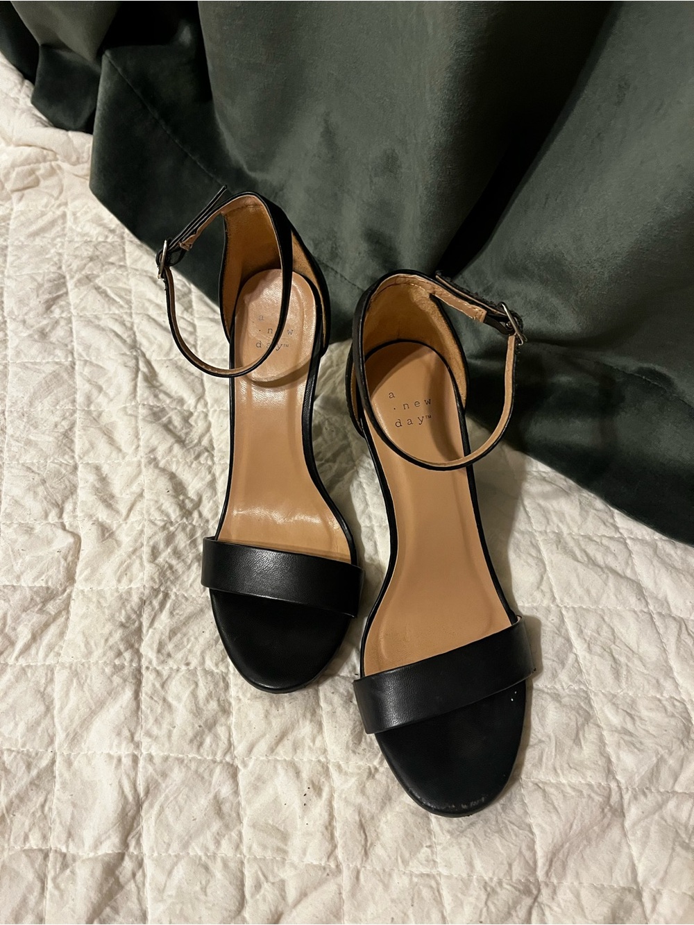 Classic Black Ankle-Strap Women's Heels